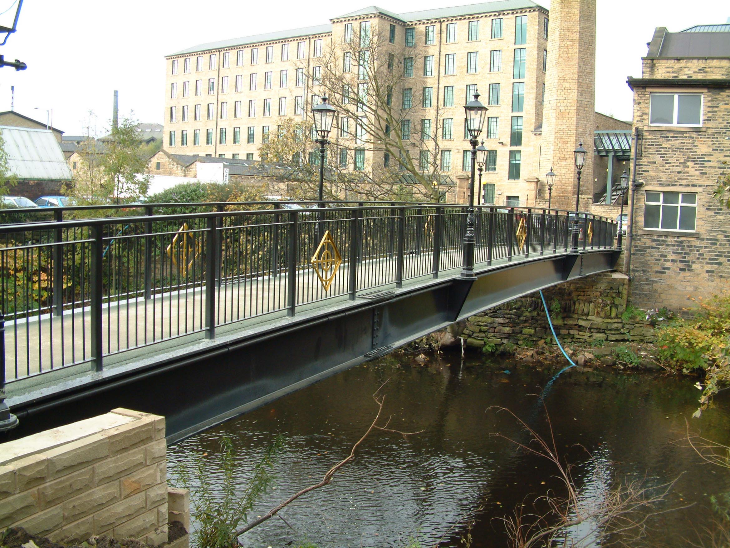 Totty; Steel Beam Footbridge with Type A parapet